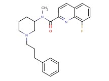 8-fluoro-N-methyl-N-[1-(3-phenylpropyl)-3-piperidinyl]-2-quinolinecarboxamide