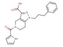 1-(3-phenylpropyl)-5-(1H-pyrrol-2-ylcarbonyl)-4,5,6,7-tetrahydro-1H-pyrazolo[4,3-c]pyridine-3-carboxylic acid