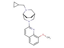 2-[(1R*,5R*)-6-(cyclopropylmethyl)-3,6-diazabicyclo[3.2.2]non-3-yl]-8-methoxyquinoline