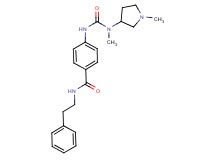 4-({[methyl(1-methylpyrrolidin-3-yl)amino]carbonyl}amino)-N-(2-phenylethyl)benzamide