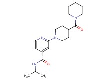 N-isopropyl-2-[4-(1-piperidinylcarbonyl)-1-piperidinyl]isonicotinamide