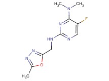 5-fluoro-N~4~,N~4~-dimethyl-N~2~-[(5-methyl-1,3,4-oxadiazol-2-yl)methyl]pyrimidine-2,4-diamine