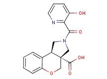 (3aR*,9bR*)-2-[(3-hydroxypyridin-2-yl)carbonyl]-1,2,3,9b-tetrahydrochromeno[3,4-c]pyrrole-3a(4H)-carboxylic acid