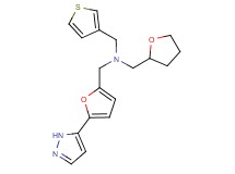 1-[5-(1H-pyrazol-5-yl)-2-furyl]-N-(tetrahydrofuran-2-ylmethyl)-N-(3-thienylmethyl)methanamine