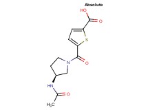 5-{[(3S)-3-(acetylamino)pyrrolidin-1-yl]carbonyl}thiophene-2-carboxylic acid
