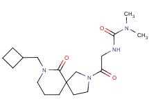 N'-{2-[7-(cyclobutylmethyl)-6-oxo-2,7-diazaspiro[4.5]dec-2-yl]-2-oxoethyl}-N,N-dimethylurea