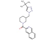 3-({3-[(4-tert-butyl-1H-1,2,3-triazol-1-yl)methyl]piperidin-1-yl}carbonyl)isoquinoline