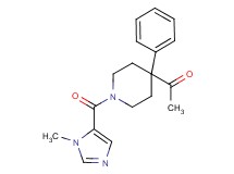 1-{1-[(1-methyl-1H-imidazol-5-yl)carbonyl]-4-phenyl-4-piperidinyl}ethanone
