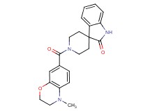 1'-[(4-methyl-3,4-dihydro-2H-1,4-benzoxazin-7-yl)carbonyl]spiro[indole-3,4'-piperidin]-2(1H)-one