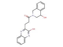 3-[3-(4-hydroxy-3,4-dihydroisoquinolin-2(1H)-yl)-3-oxopropyl]quinoxalin-2-ol