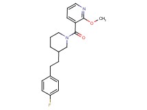 3-({3-[2-(4-fluorophenyl)ethyl]-1-piperidinyl}carbonyl)-2-methoxypyridine