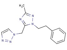 1-{[3-methyl-1-(2-phenylethyl)-1H-1,2,4-triazol-5-yl]methyl}-1H-1,2,3-triazole