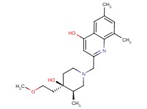 2-{[rel-(3R,4R)-4-hydroxy-4-(2-methoxyethyl)-3-methyl-1-piperidinyl]methyl}-6,8-dimethyl-4-quinolinol