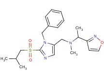 N-{[1-benzyl-2-(isobutylsulfonyl)-1H-imidazol-5-yl]methyl}-1-(3-isoxazolyl)-N-methylethanamine