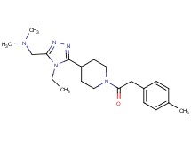 1-(4-ethyl-5-{1-[(4-methylphenyl)acetyl]piperidin-4-yl}-4H-1,2,4-triazol-3-yl)-N,N-dimethylmethanamine