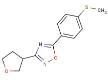 5-[4-(methylthio)phenyl]-3-(tetrahydrofuran-3-yl)-1,2,4-oxadiazole