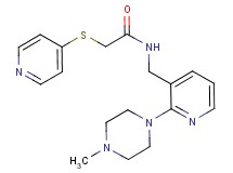 N-{[2-(4-methyl-1-piperazinyl)-3-pyridinyl]methyl}-2-(4-pyridinylthio)acetamide