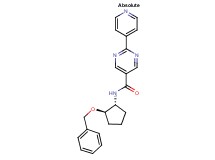 N-[(1R,2R)-2-(benzyloxy)cyclopentyl]-2-(4-pyridinyl)-5-pyrimidinecarboxamide