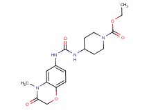 ethyl 4-({[(4-methyl-3-oxo-3,4-dihydro-2H-1,4-benzoxazin-6-yl)amino]carbonyl}amino)piperidine-1-carboxylate