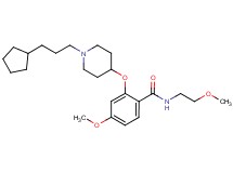 2-{[1-(3-cyclopentylpropyl)-4-piperidinyl]oxy}-4-methoxy-N-(2-methoxyethyl)benzamide