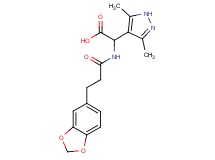 {[3-(1,3-benzodioxol-5-yl)propanoyl]amino}(3,5-dimethyl-1H-pyrazol-4-yl)acetic acid