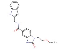 1-(2-ethoxyethyl)-N-(1H-indol-2-ylmethyl)-2-oxo-2,3-dihydro-1H-benzimidazole-5-carboxamide