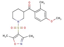 {1-[(3,5-dimethyl-4-isoxazolyl)sulfonyl]-3-piperidinyl}(4-methoxy-2-methylphenyl)methanone