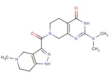 2-(dimethylamino)-7-[(5-methyl-4,5,6,7-tetrahydro-1H-pyrazolo[4,3-c]pyridin-3-yl)carbonyl]-5,6,7,8-tetrahydropyrido[3,4-d]pyrimidin-4(3H)-one