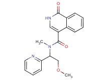 N-(2-methoxy-1-pyridin-2-ylethyl)-N-methyl-1-oxo-1,2-dihydroisoquinoline-4-carboxamide