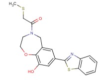 7-(1,3-benzothiazol-2-yl)-4-[(methylthio)acetyl]-2,3,4,5-tetrahydro-1,4-benzoxazepin-9-ol