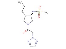 N-[(3R*,4S*)-4-propyl-1-(2H-1,2,3-triazol-2-ylacetyl)-3-pyrrolidinyl]methanesulfonamide