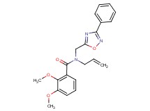 N-allyl-2,3-dimethoxy-N-[(3-phenyl-1,2,4-oxadiazol-5-yl)methyl]benzamide