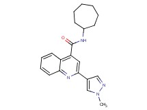 N-cycloheptyl-2-(1-methyl-1H-pyrazol-4-yl)quinoline-4-carboxamide