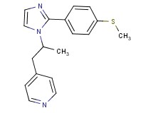 4-(2-{2-[4-(methylthio)phenyl]-1H-imidazol-1-yl}propyl)pyridine