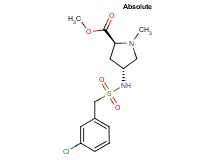 methyl (2S,4R)-4-{[(3-chlorobenzyl)sulfonyl]amino}-1-methylpyrrolidine-2-carboxylate