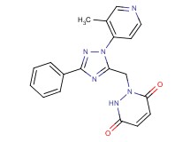 1-{[1-(3-methylpyridin-4-yl)-3-phenyl-1H-1,2,4-triazol-5-yl]methyl}-1,2-dihydropyridazine-3,6-dione