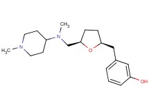 3-[((2S*,5R*)-5-{[methyl(1-methylpiperidin-4-yl)amino]methyl}tetrahydrofuran-2-yl)methyl]phenol