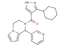 2-[(3-cyclohexyl-1H-pyrazol-4-yl)carbonyl]-1-(3-pyridinyl)-1,2,3,4-tetrahydropyrrolo[1,2-a]pyrazine