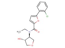 5-(2-chlorophenyl)-N-ethyl-N-[(3S*,4R*)-4-hydroxytetrahydro-3-furanyl]-2-furamide