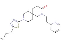 9-(5-propyl-1,3,4-thiadiazol-2-yl)-2-(2-pyridin-2-ylethyl)-2,9-diazaspiro[5.5]undecan-3-one
