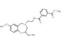 methyl 3-({[2-(2-ethyl-7-methoxy-2,3-dihydro-1,4-benzoxazepin-4(5H)-yl)ethyl]amino}carbonyl)benzoate