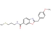 2-(4-methoxybenzyl)-N-[3-(methylthio)propyl]-1,3-benzoxazole-6-carboxamide
