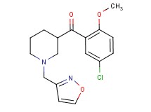 (5-chloro-2-methoxyphenyl)[1-(3-isoxazolylmethyl)-3-piperidinyl]methanone