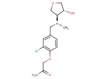2-(2-chloro-4-{[[(3S*,4R*)-4-hydroxytetrahydrofuran-3-yl](methyl)amino]methyl}phenoxy)acetamide