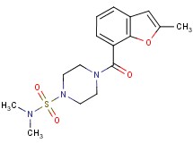 N,N-dimethyl-4-[(2-methyl-1-benzofuran-7-yl)carbonyl]piperazine-1-sulfonamide