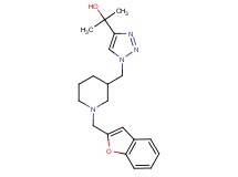 2-(1-{[1-(1-benzofuran-2-ylmethyl)-3-piperidinyl]methyl}-1H-1,2,3-triazol-4-yl)-2-propanol trifluoroacetate (salt)
