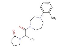 1-{1-methyl-2-[4-(2-methylphenyl)-1,4-diazepan-1-yl]-2-oxoethyl}-2-pyrrolidinone