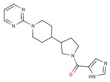 2-{4-[1-(1H-imidazol-5-ylcarbonyl)-3-pyrrolidinyl]-1-piperidinyl}pyrimidine