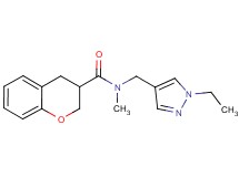 N-[(1-ethyl-1H-pyrazol-4-yl)methyl]-N-methylchromane-3-carboxamide