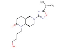 (4aS*,8aR*)-1-(4-hydroxybutyl)-6-(5-isopropyl-1,2,4-oxadiazol-3-yl)octahydro-1,6-naphthyridin-2(1H)-one